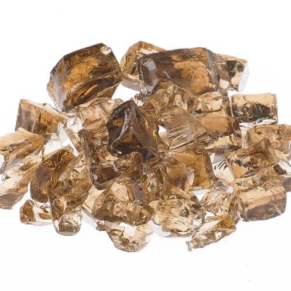 Terra Copper fire pit glass