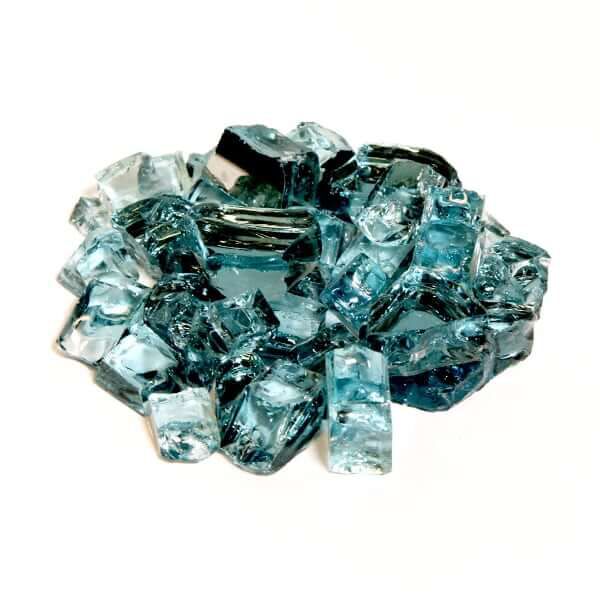 Adriatic Topaz fire pit glass