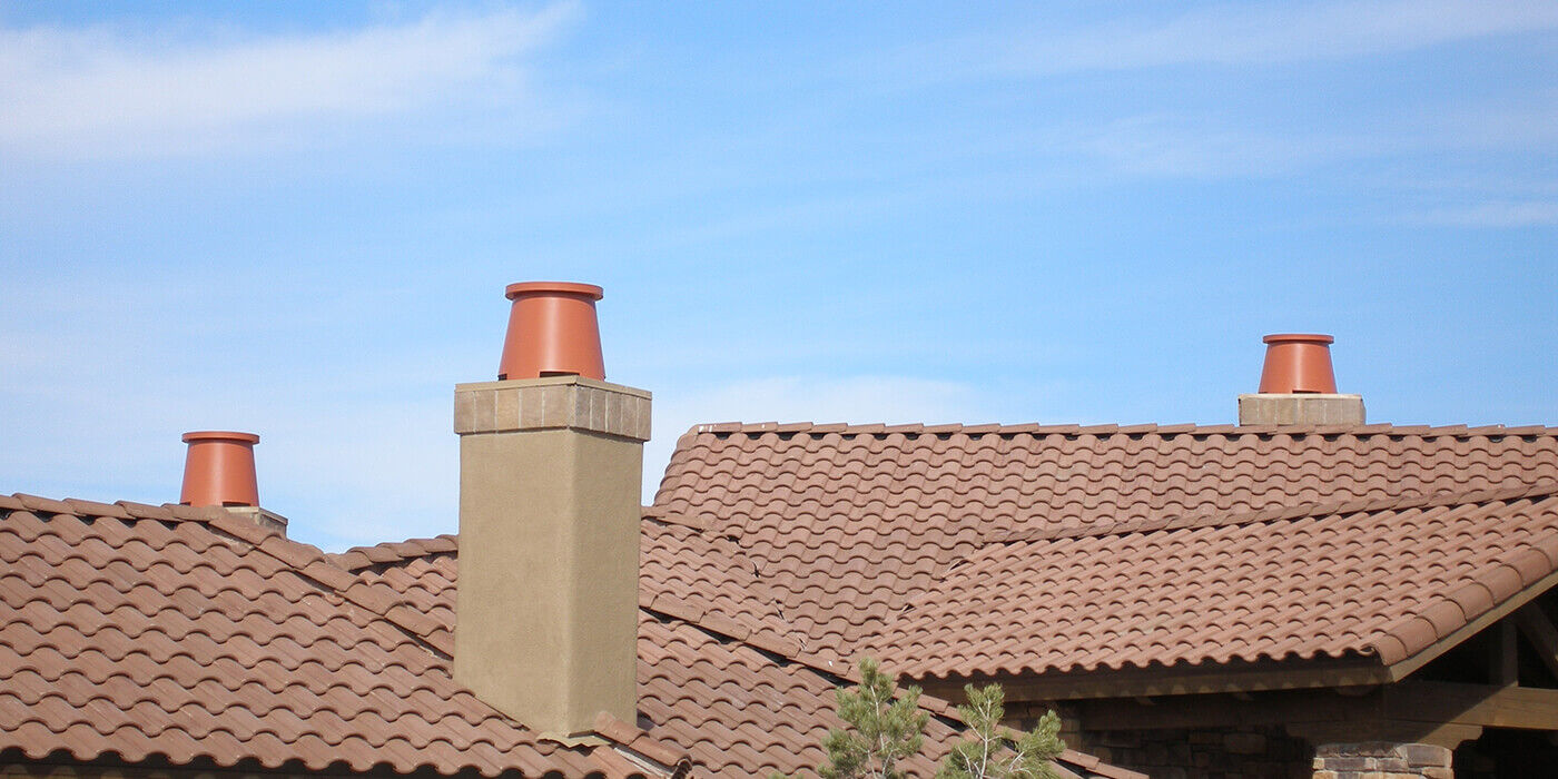 Clay chimney pots 