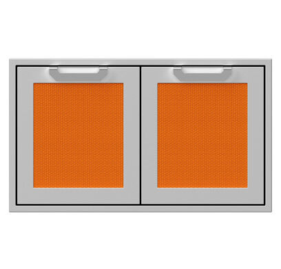 Stainless steel grill access doors