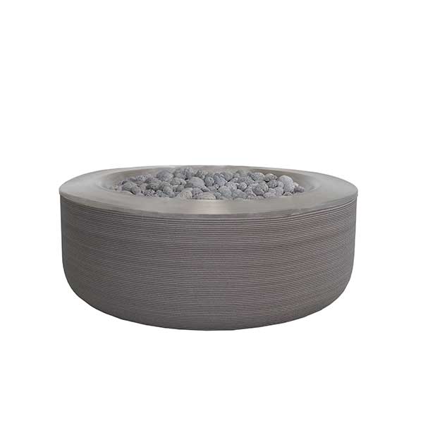 ReForm Stack Gas Fire Pit in Terrain