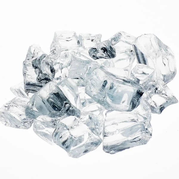 Diamond fire glass media