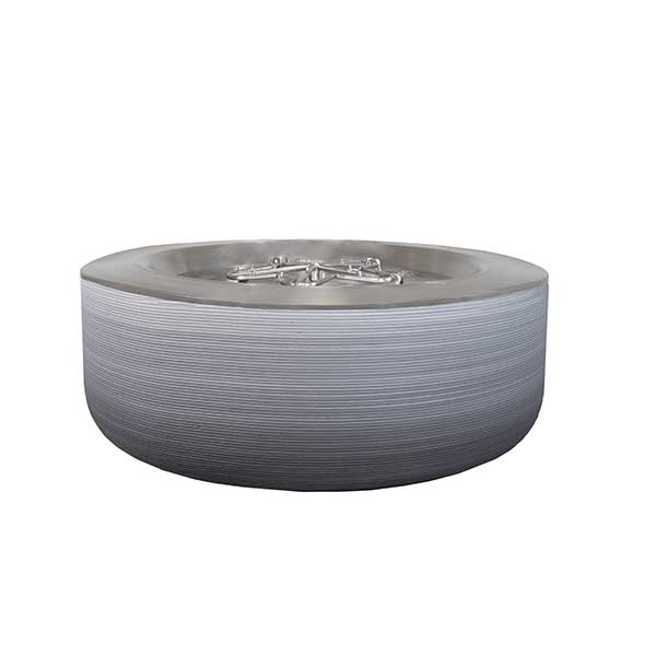 ReForm Stack Gas Fire Pit in Charcoal Ombre